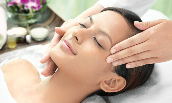 Massage of a face as a way of looking younger and extremely beautifull